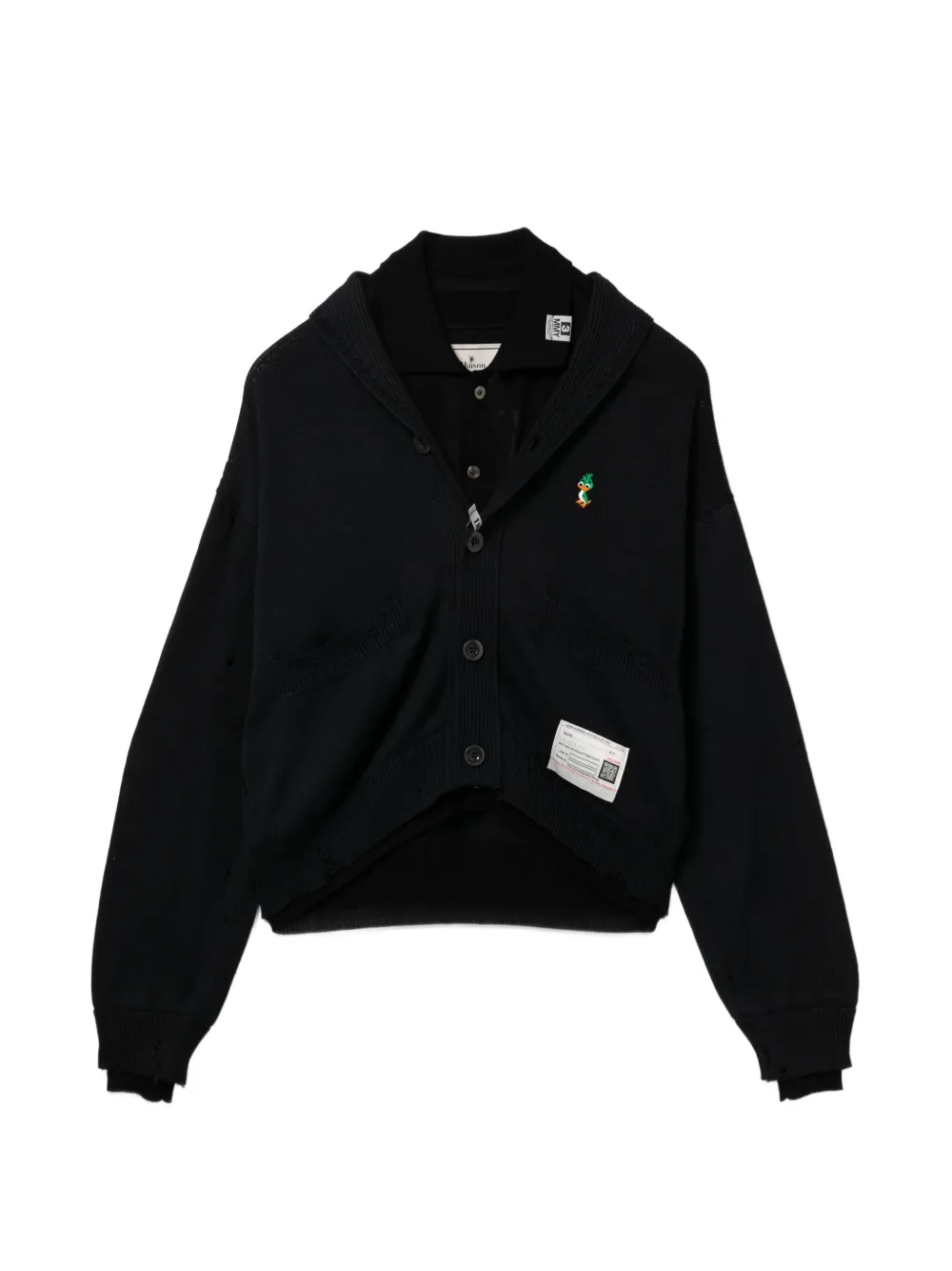 Maison MIHARA YASUHIRO layered cardigan - Nero