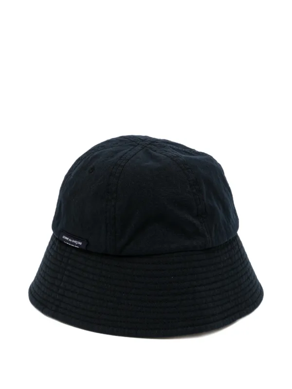 COMME des GARÇONS HOMME ブラック バケットハット Comme Des Garçons Homme logo-detail Bucket Hat | Black | FARFETCH AO