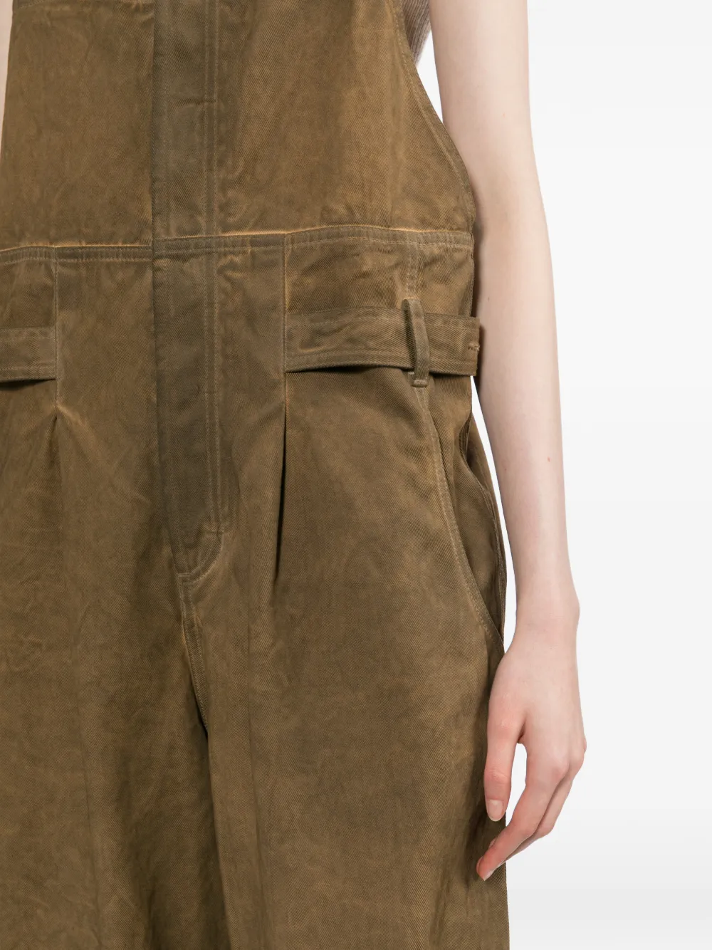 Uma Wang Panda katoenen jumpsuit Bruin