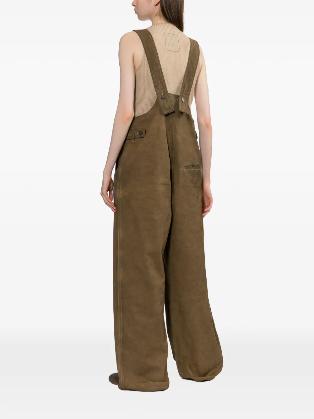 Uma Wang Panda katoenen jumpsuit Bruin