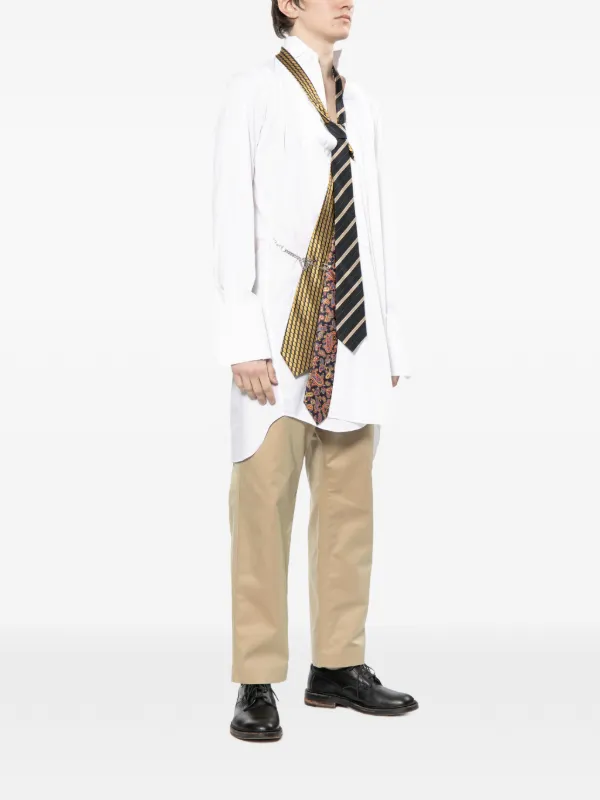 Junya Watanabe MAN paisley-print Shirt | White | FARFETCH AO