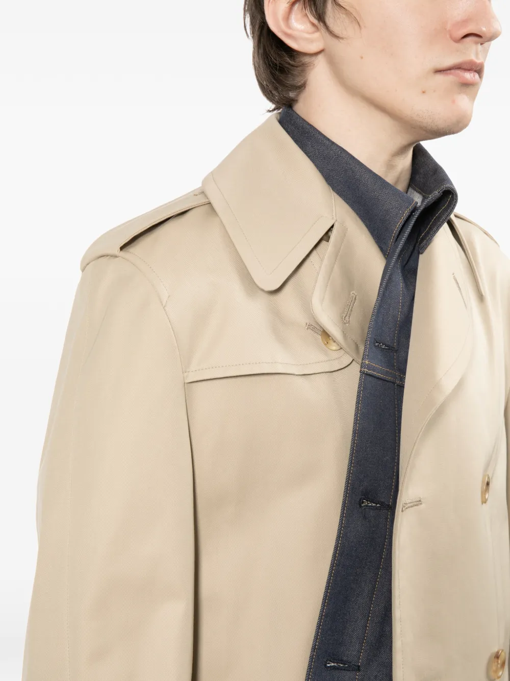 Junya Watanabe MAN ダブルコート | ニュートラル | FARFETCH JP