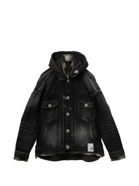 Maison MIHARA YASUHIRO layered hooded denim jacket