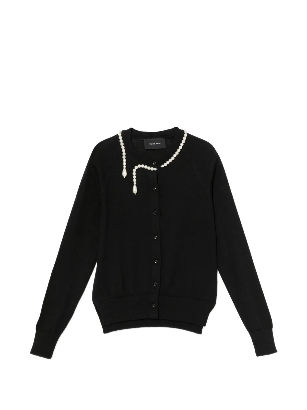 Simone Rocha pearl beaded cardigan - Black