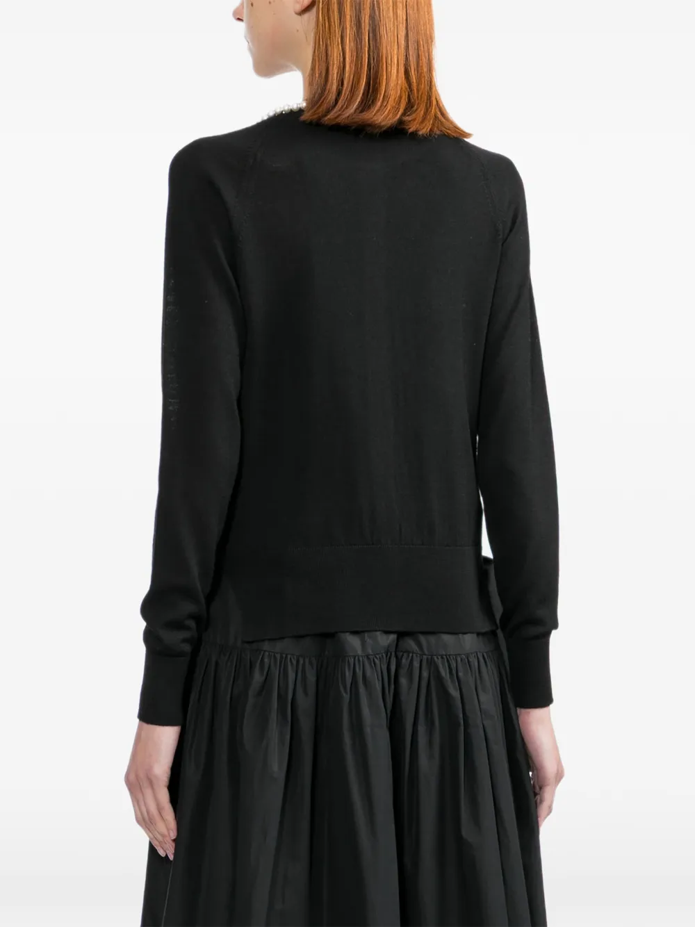 Simone Rocha Vest met parel en kralen Zwart