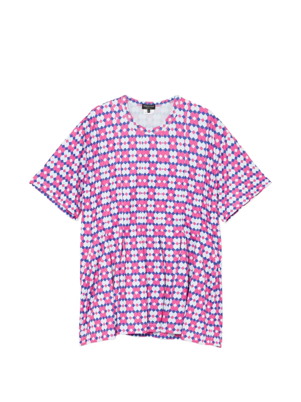 Comme des Garçons Homme Plus T-shirt con stampa geometrica - Rosa
