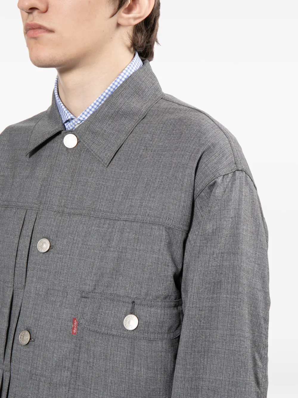 Junya Watanabe MAN x Levi's wollen shirtjack Grijs