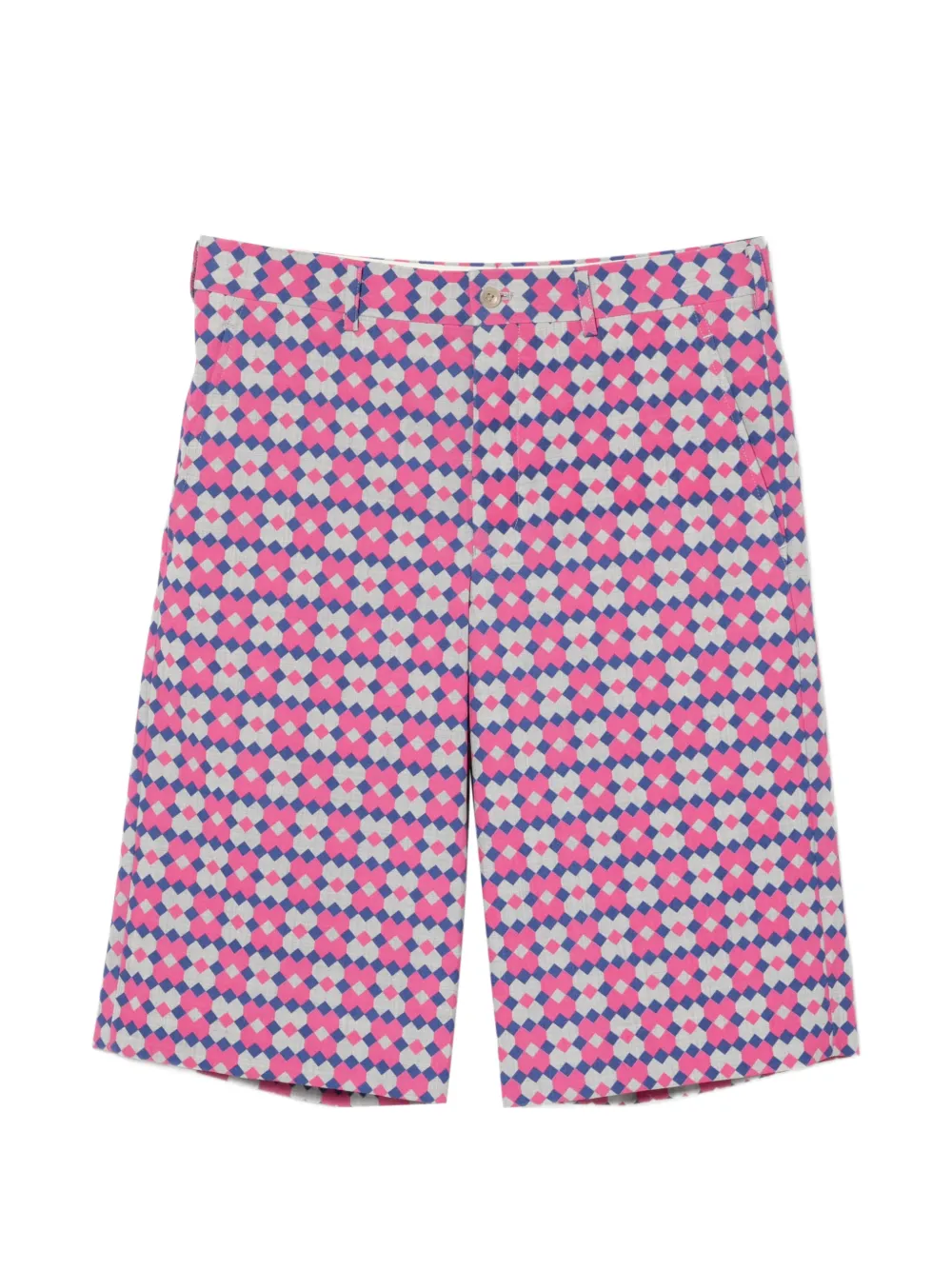 Comme des Garçons Homme Plus Shorts con stampa geometrica - Rosa