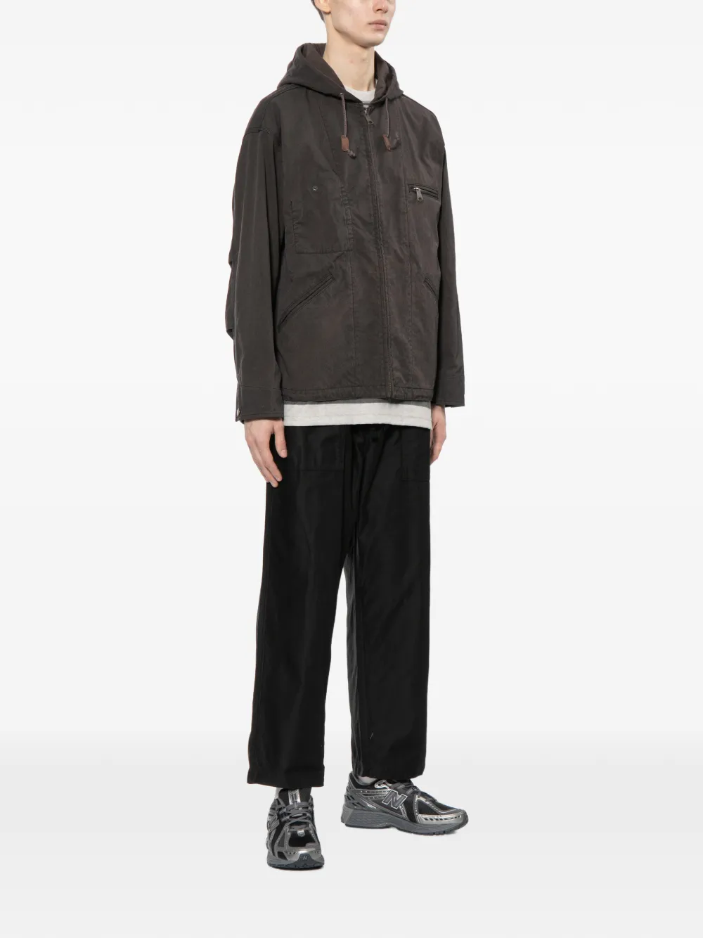 Washed Hooded Jacket