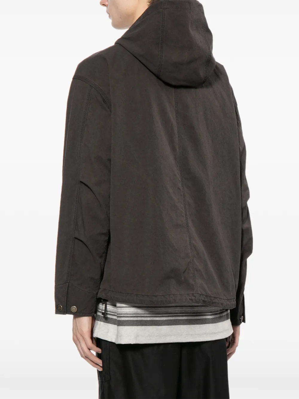 Washed Hooded Jacket