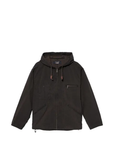Comme des Garçons Homme washed hooded jacket