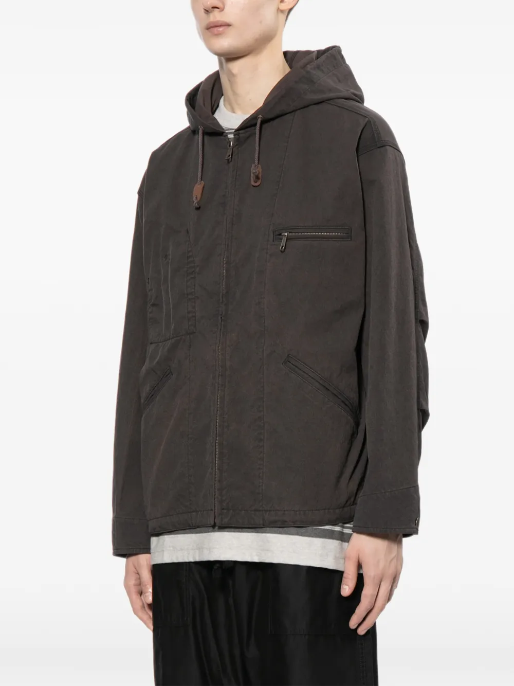 Washed Hooded Jacket