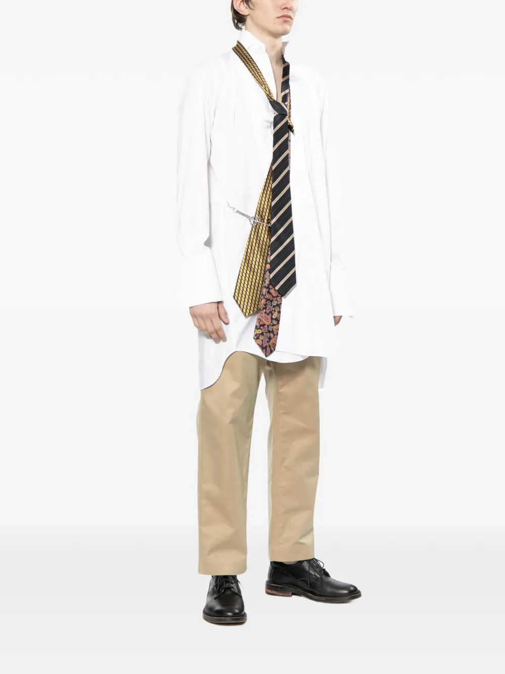 Junya Watanabe MAN x Brook Brothers straight broek Beige