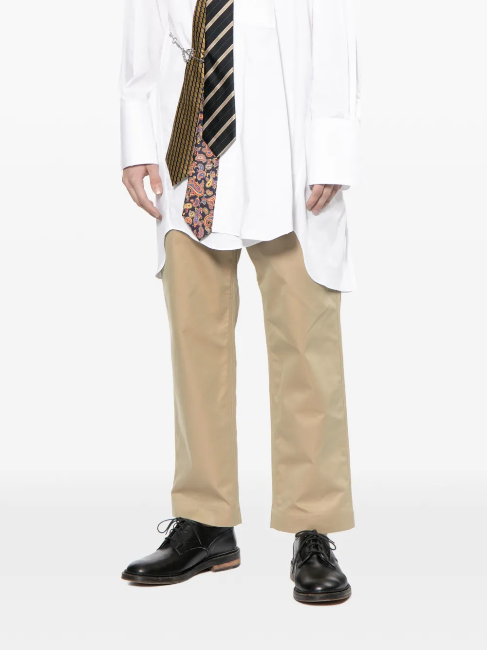 Junya Watanabe MAN x Brook Brothers straight broek Beige