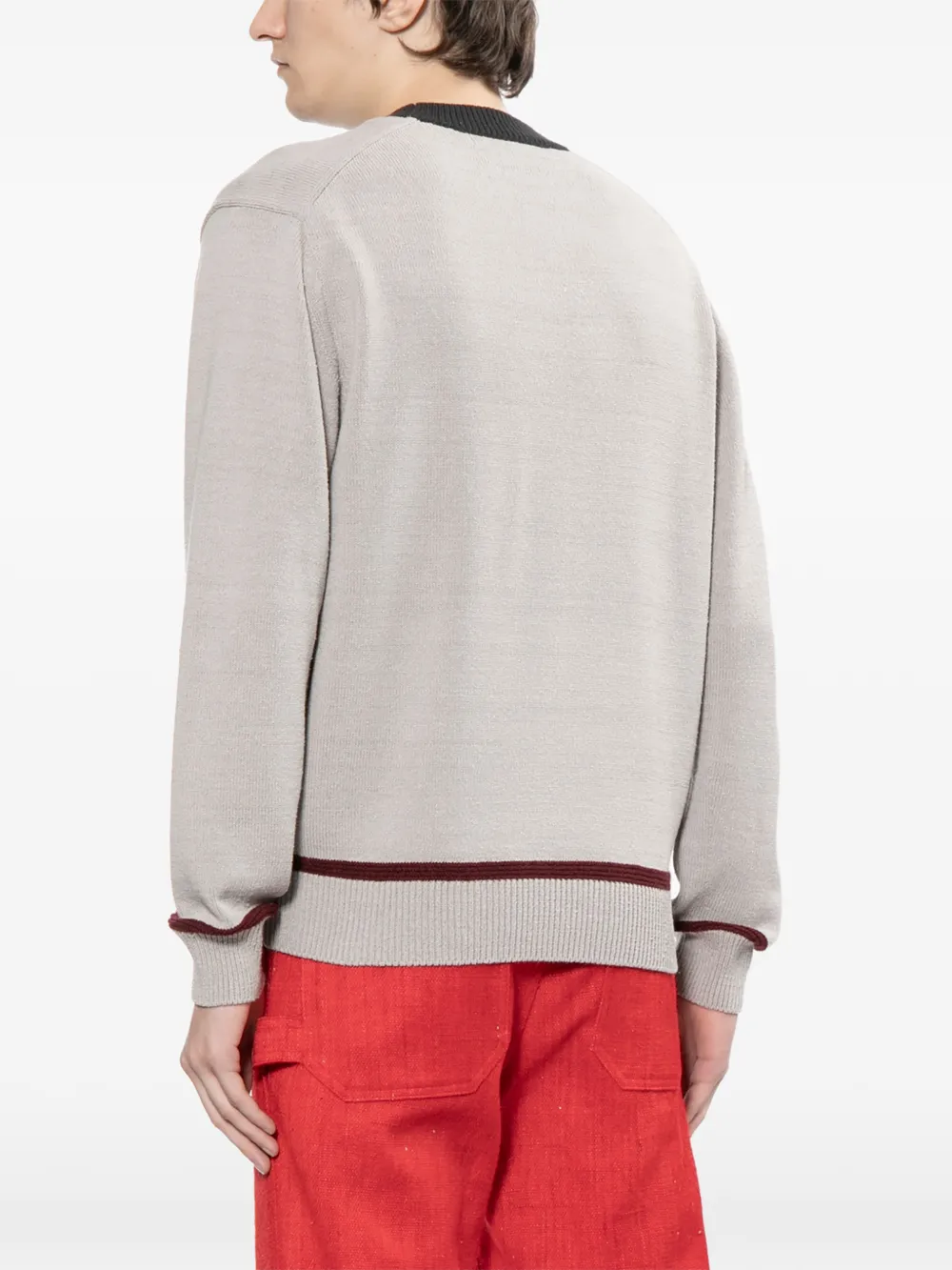 Junya Watanabe MAN Trui met intarsia Grijs