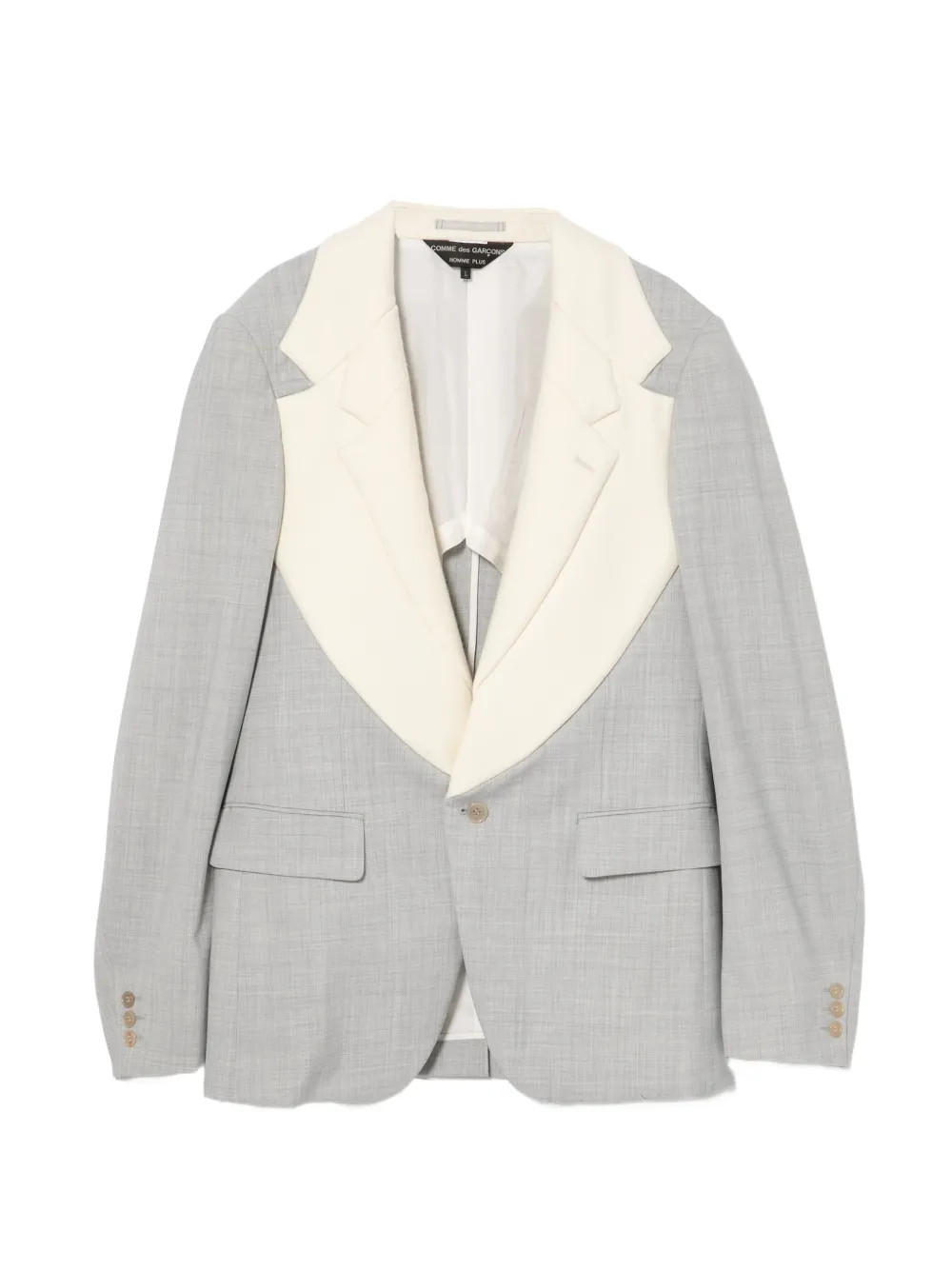 Comme des Garçons Homme Plus Blazer con revers doppi - Grigio