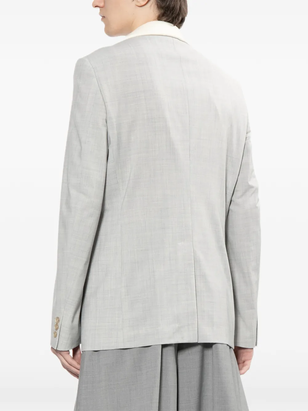 Comme des Garçons Homme Plus Blazer met dubbele revers Grijs
