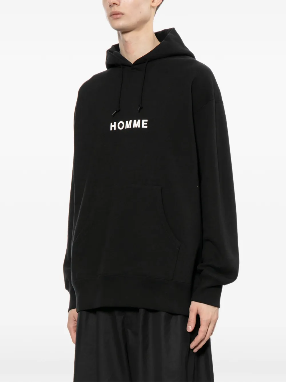 Comme des Garçons Homme Hoodie met logoprint Zwart