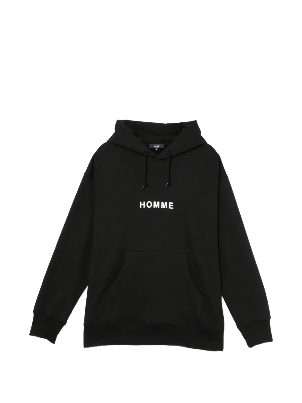 Comme des Garçons Homme Felpa con cappuccio e logo - Nero