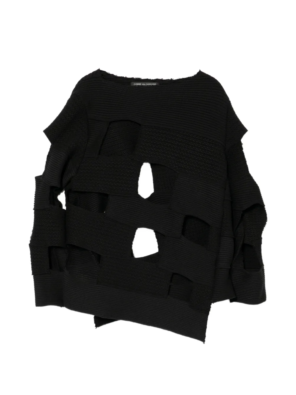 Comme des Garçons Homme Plus Maglione con cut-out - Nero