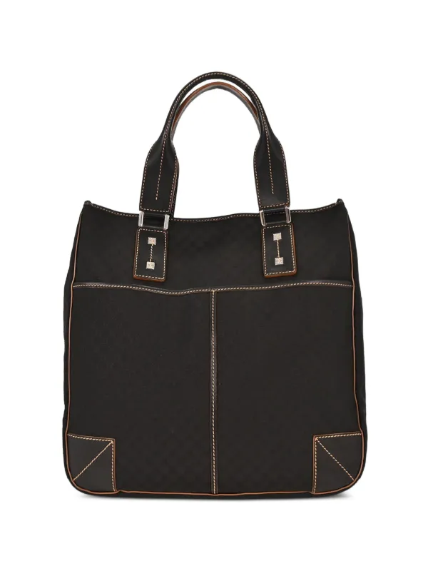 Celine Pre-owned 1990-2000 Macadam Tote Bag in Black