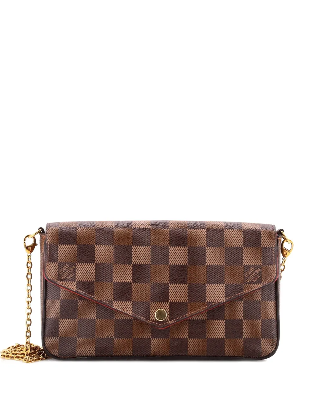 Louis Vuitton Pre-Owned Felicie Pochette Damier crossbody bag - Marrone