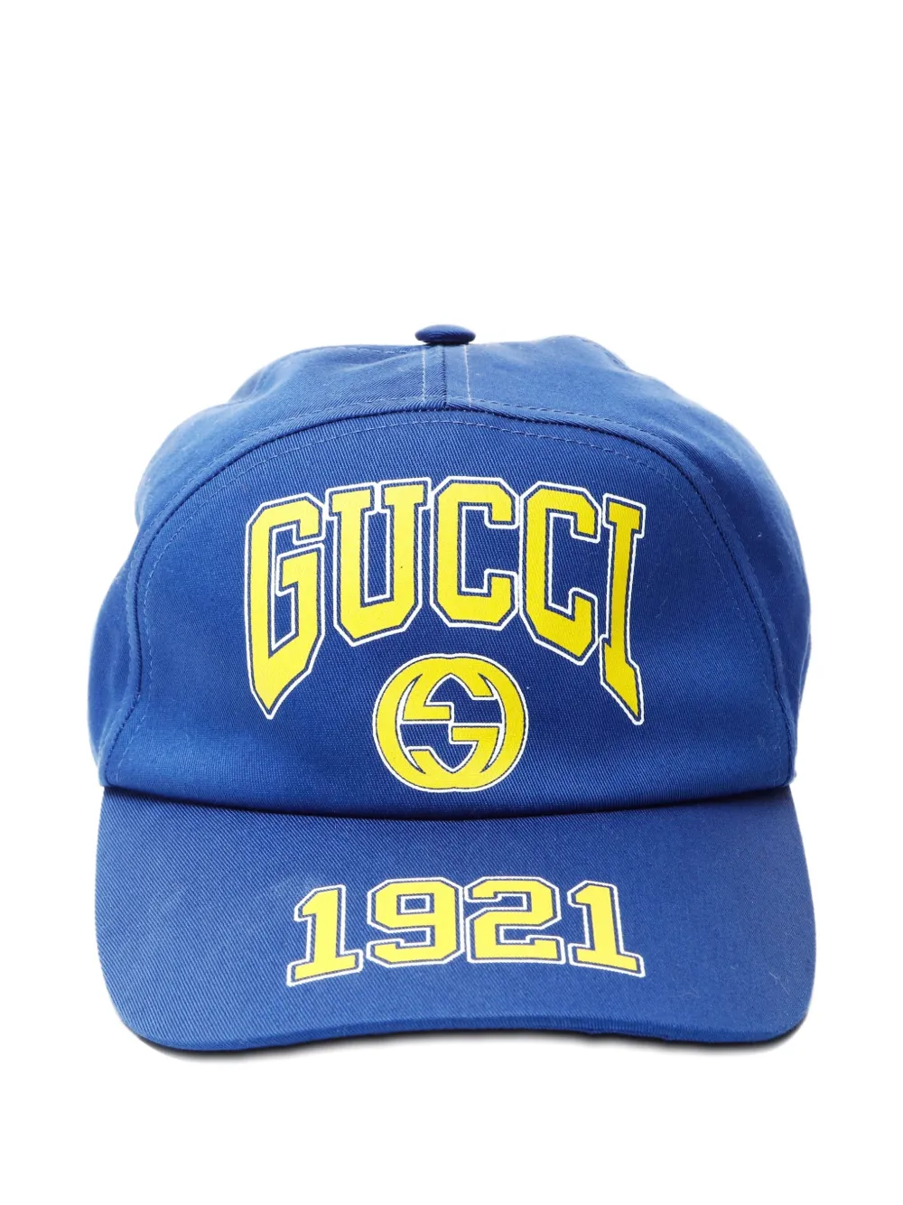 Pre-owned Gucci 2024 Logo Baseball Cap In Blue