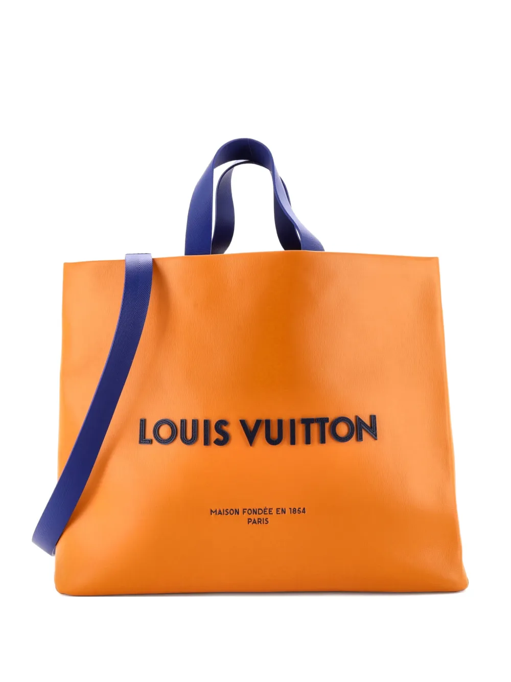 Louis Vuitton Pre-Owned Shopper Leather MM tote bag - Blu