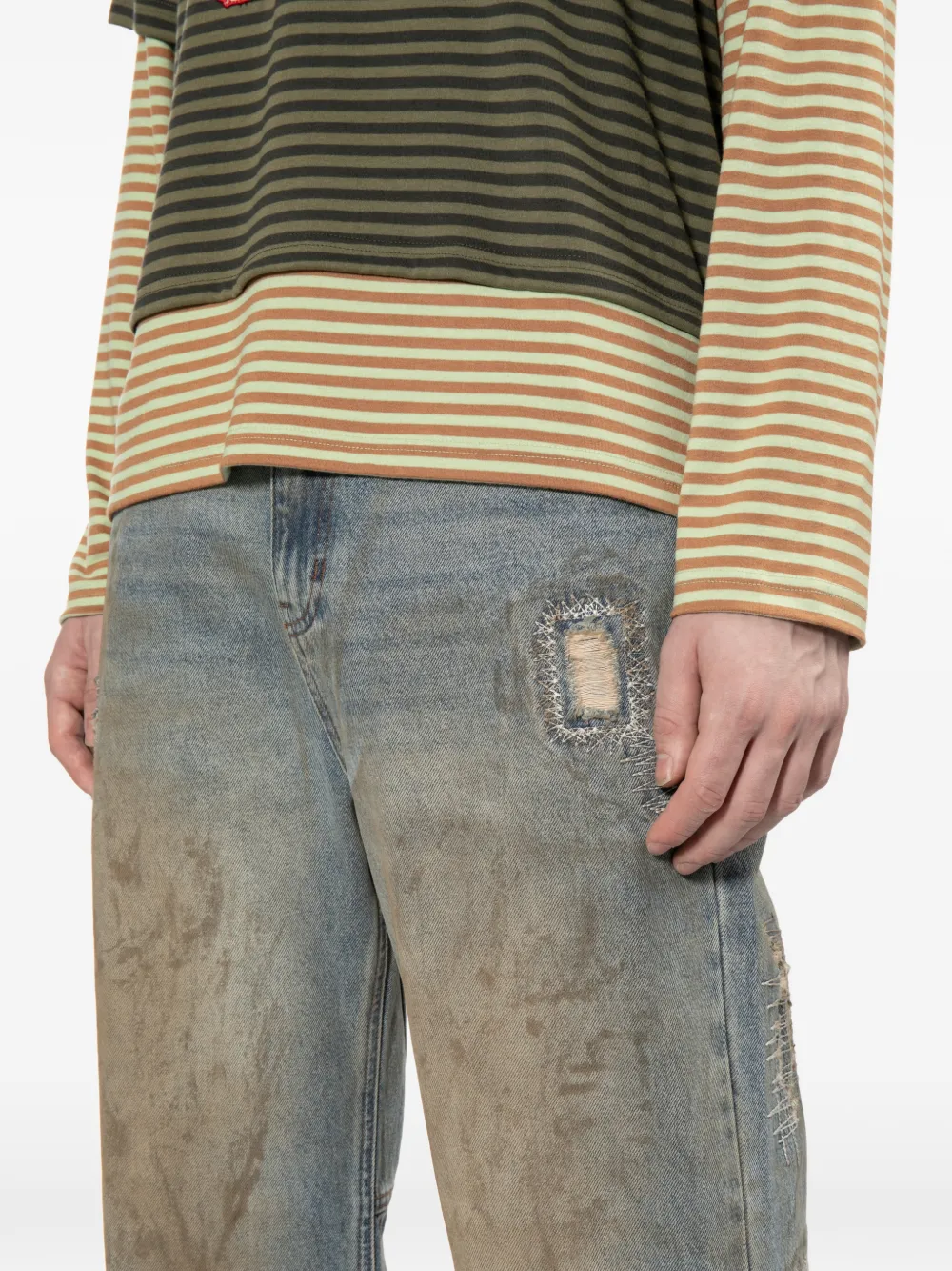 Andersson Bell Ruimvallende jeans Blauw