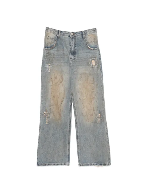 Andersson Bell destroyed loose-fit jeans