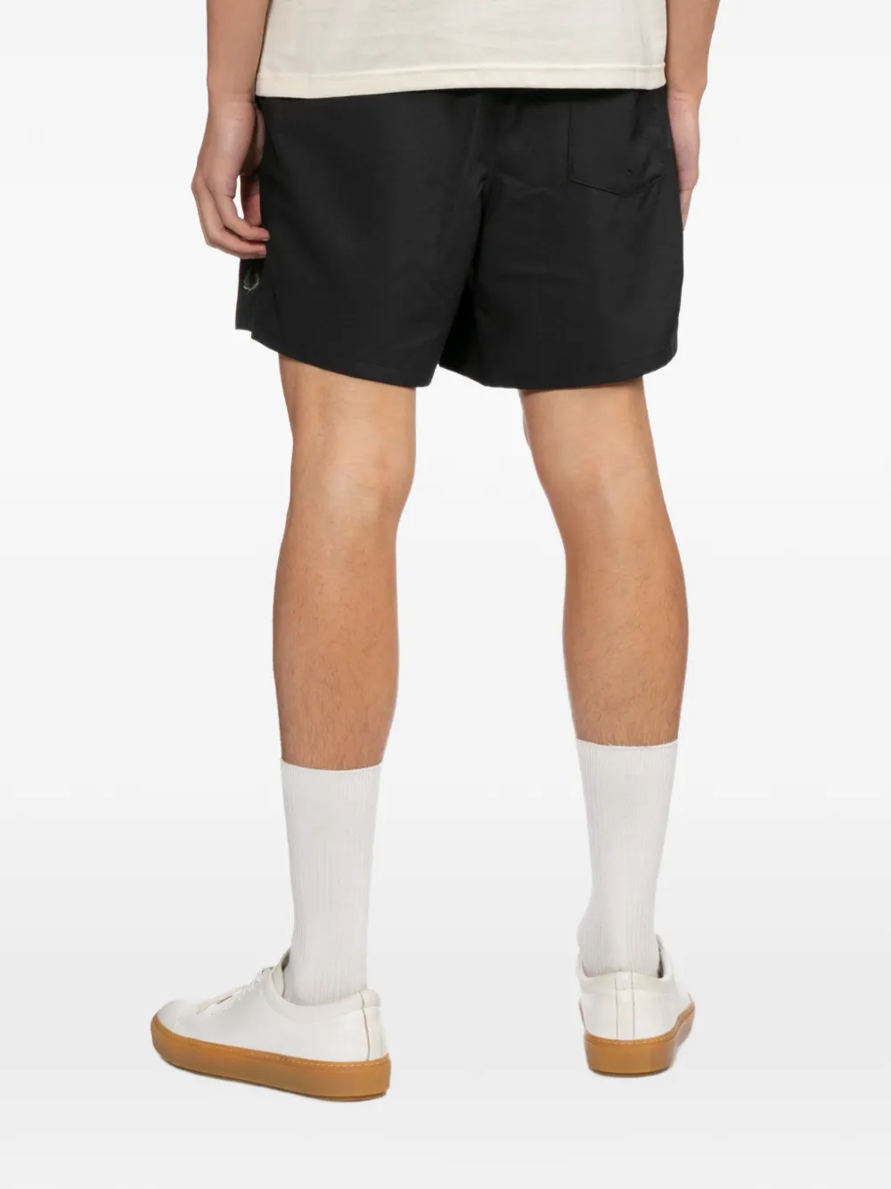 Fred Perry Shorts met geborduurd logo Zwart