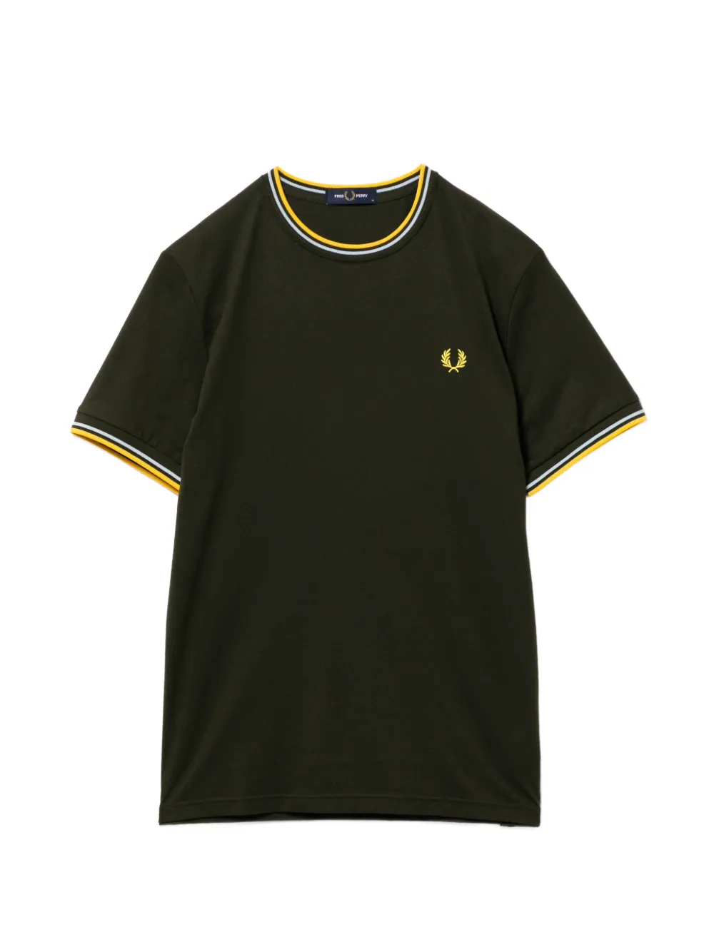 Fred Perry T-shirt girocollo con logo ricamato - Verde