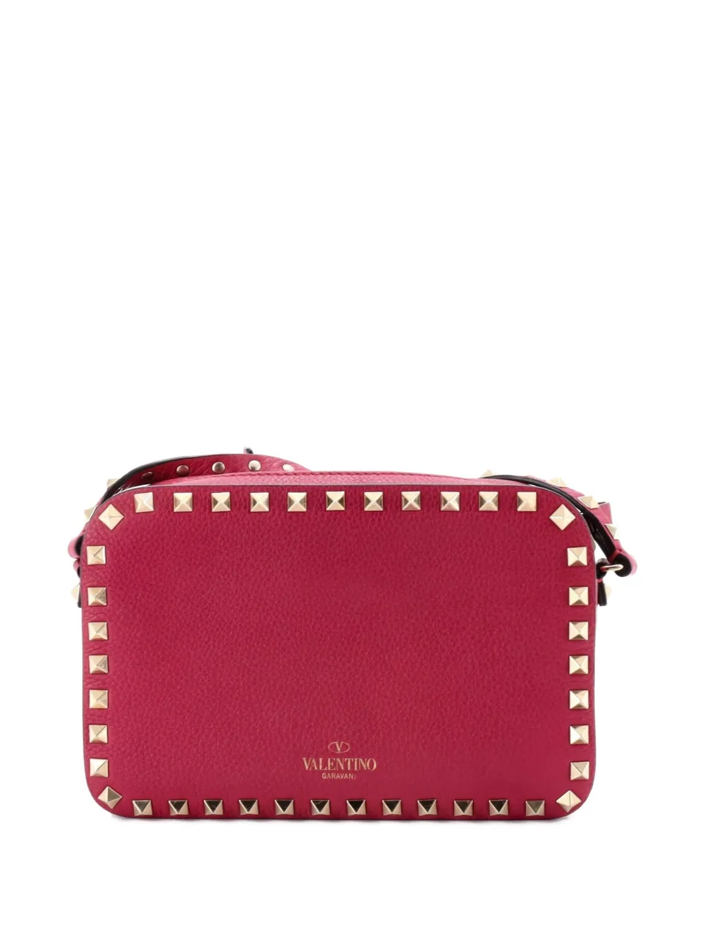 Rockstud Flip Lock Camera Leather Crossbody Bag