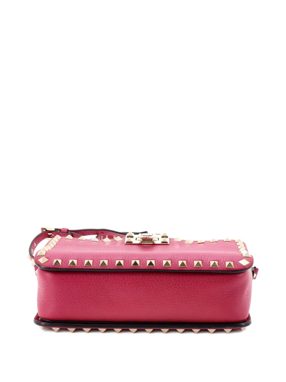 Rockstud Flip Lock Camera Leather Crossbody Bag