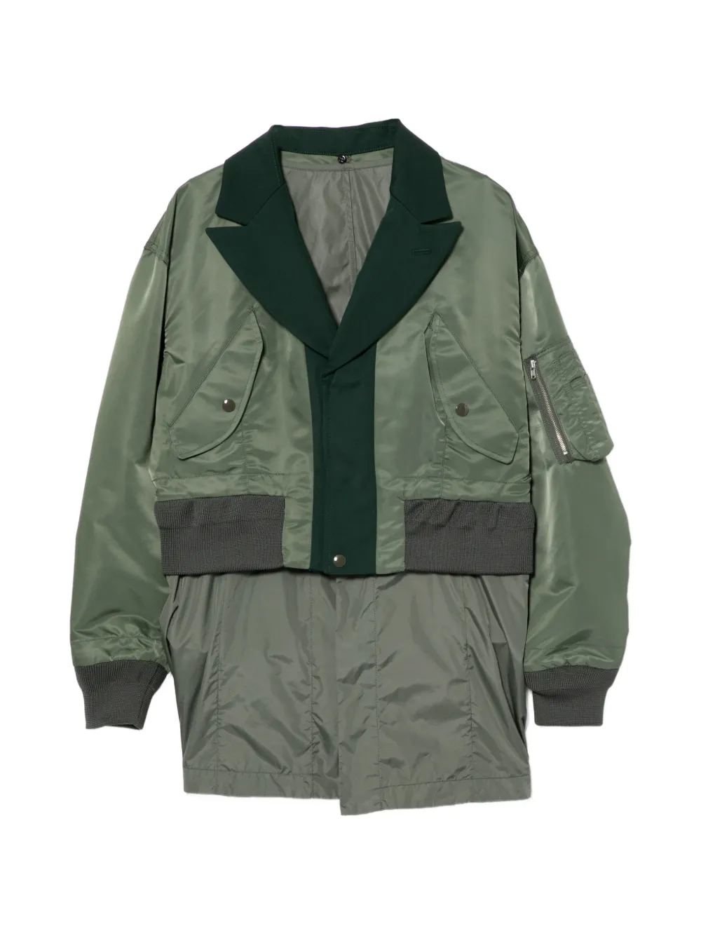 Toga Giacca in twill di nylon - Verde