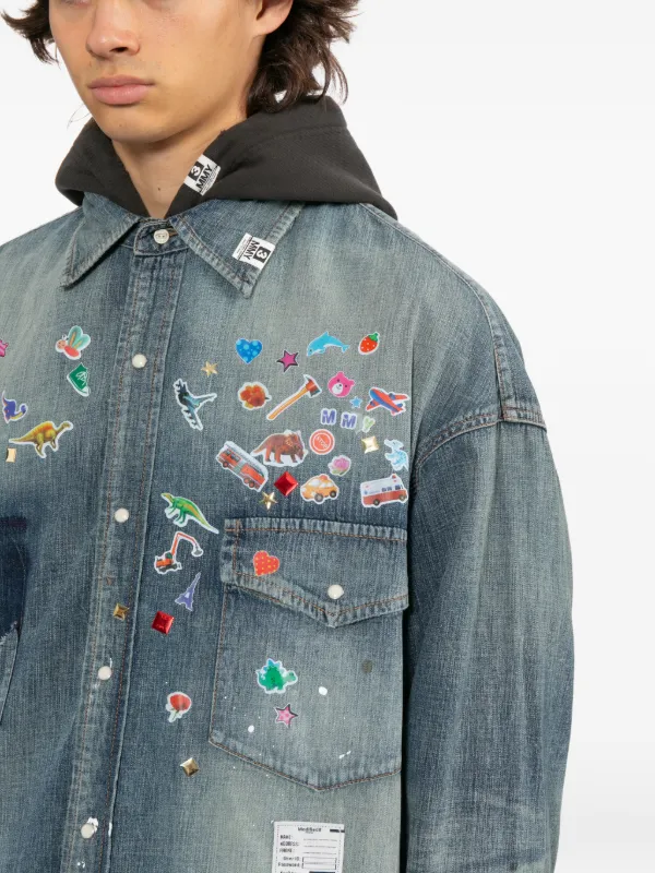 Maison MIHARA YASUHIRO グラフィック パーカー | グレー | FARFETCH JP