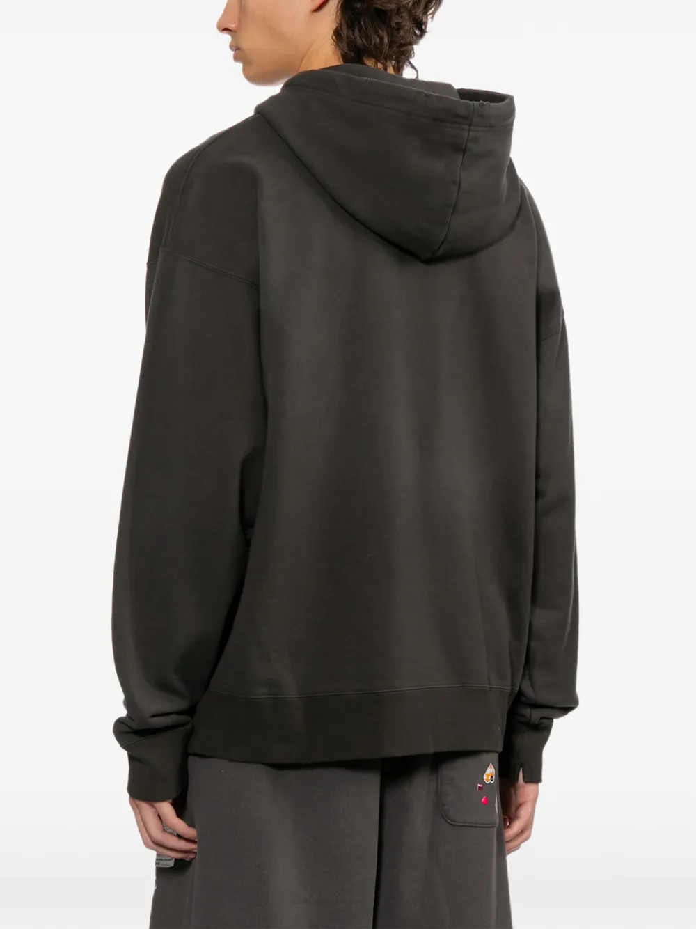 Maison MIHARA YASUHIRO Hoodie met fruit-print Zwart