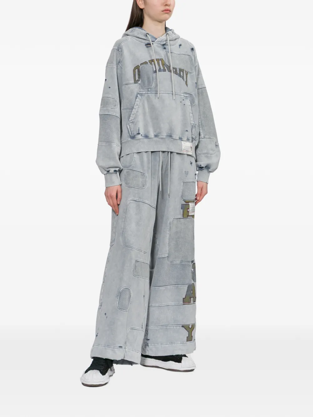  Maison Mihara Yasuhiro Printed Hoodie - Grey 