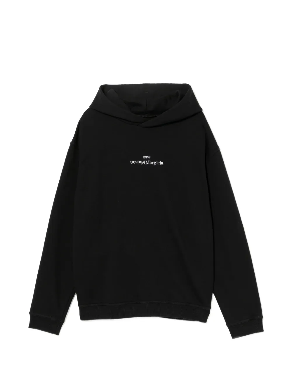 Maison Margiela Hoodie mit Stickerei - Schwarz