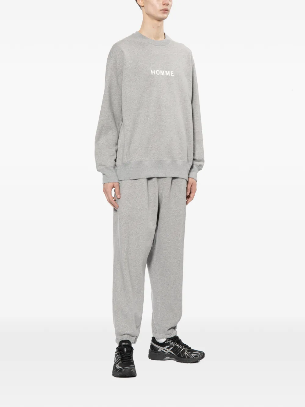 Comme des Garçons Homme Sweater met logoprint Grijs
