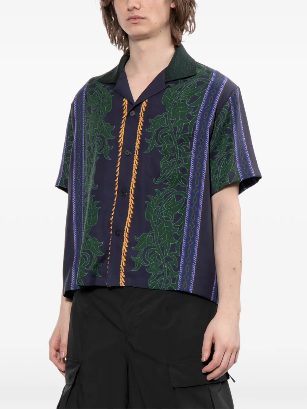 Toga Printed Shirt | Blue | FARFETCH AE