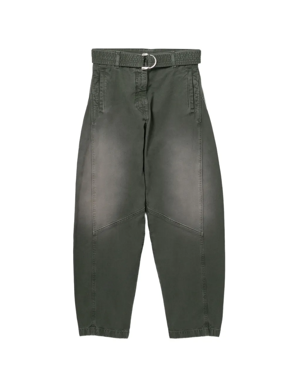Halfboy Jeans affusolati con effetto schiarito - Verde