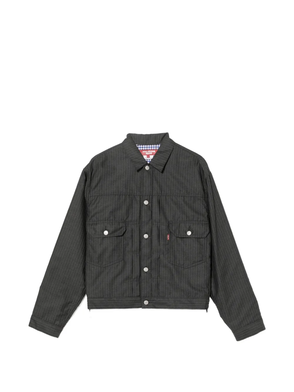 Junya Watanabe MAN x Levi's Giacca-camicia gessata - Grigio
