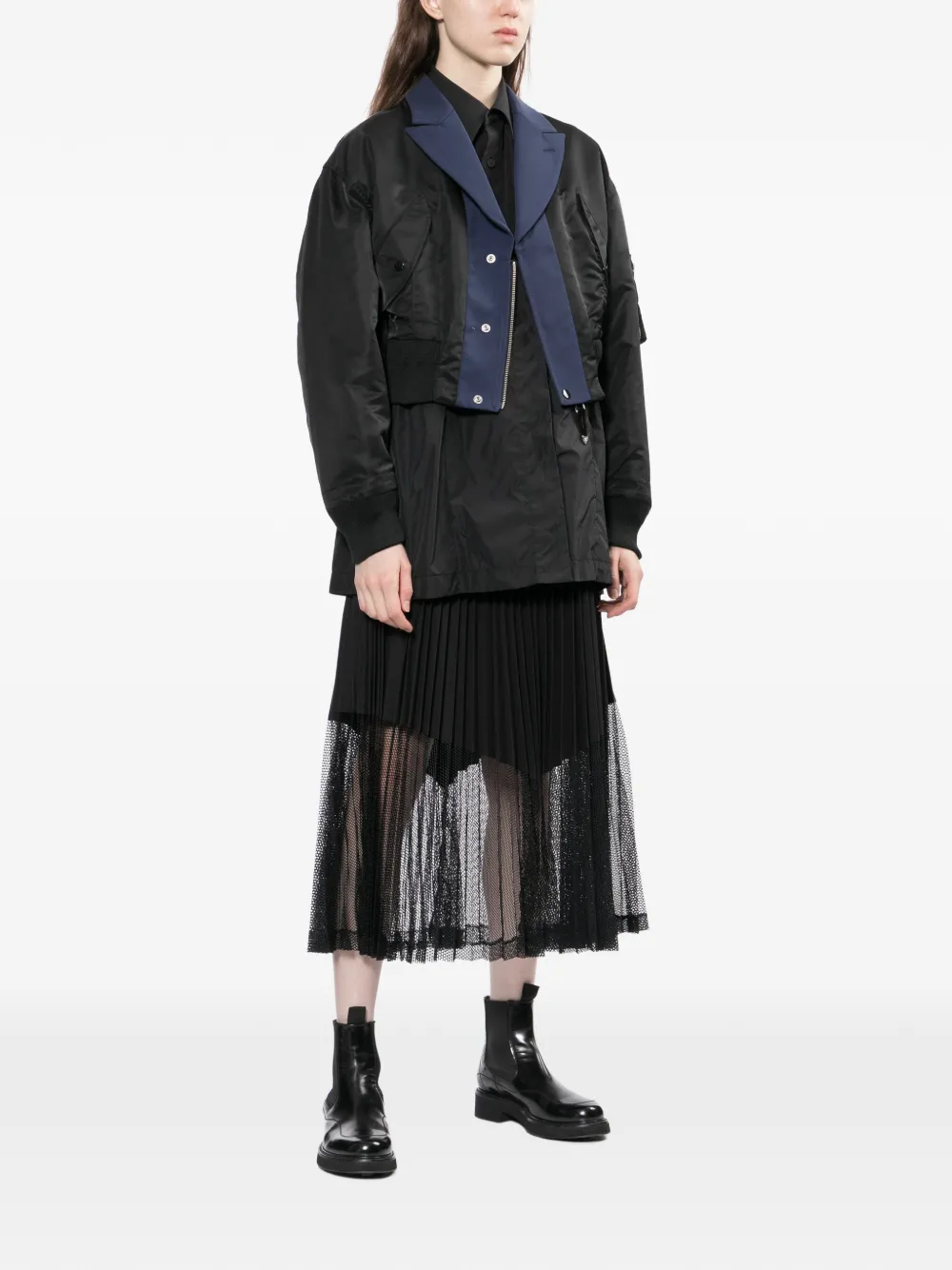  Toga Nylon Twill Jacket - Black 