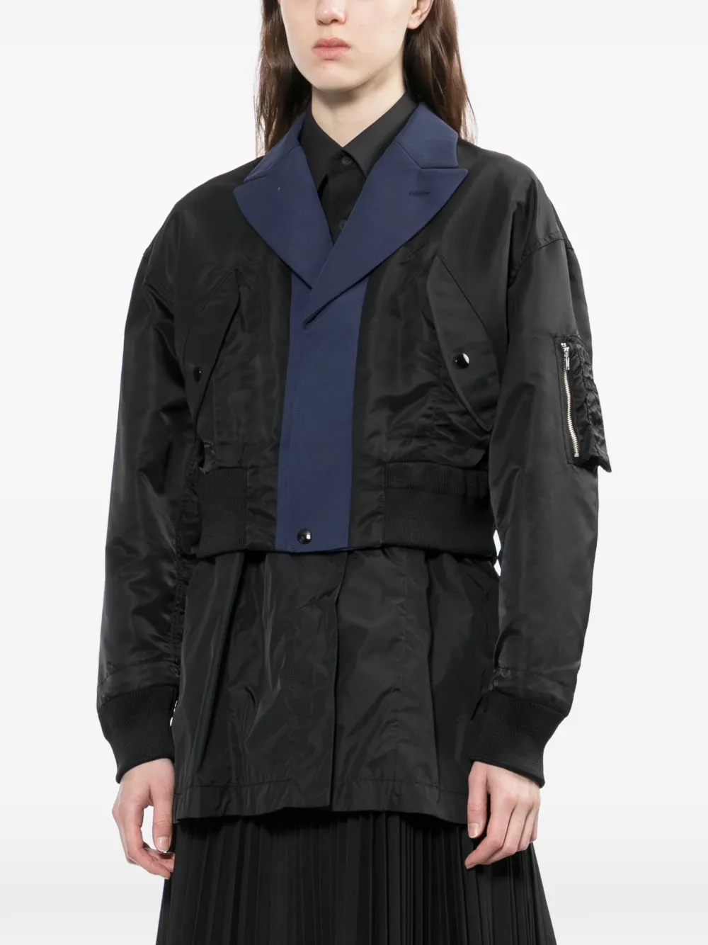  Toga Nylon Twill Jacket - Black 