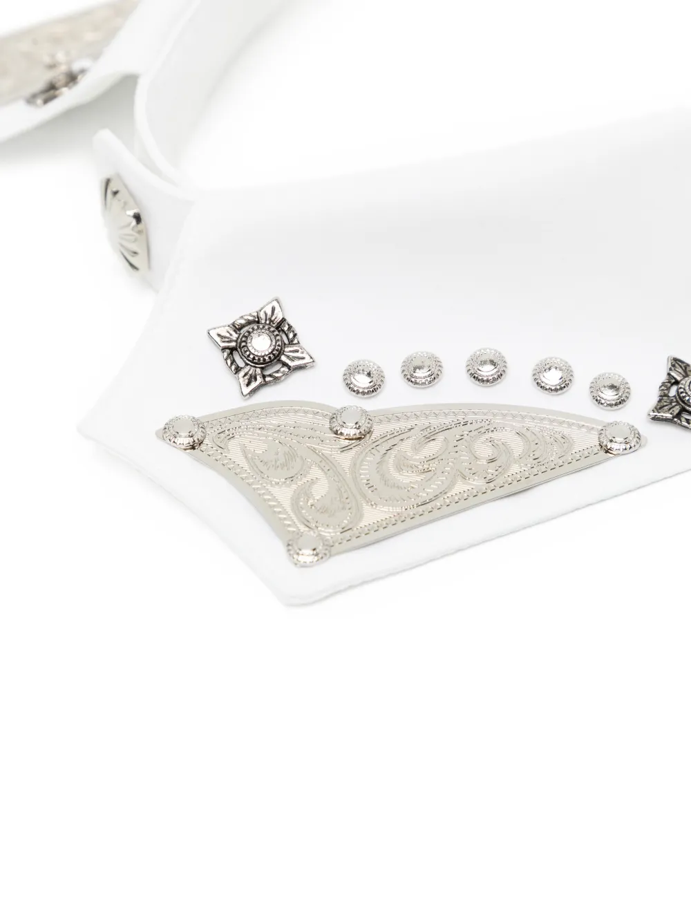  Toga Metal-embellished Tie - White 