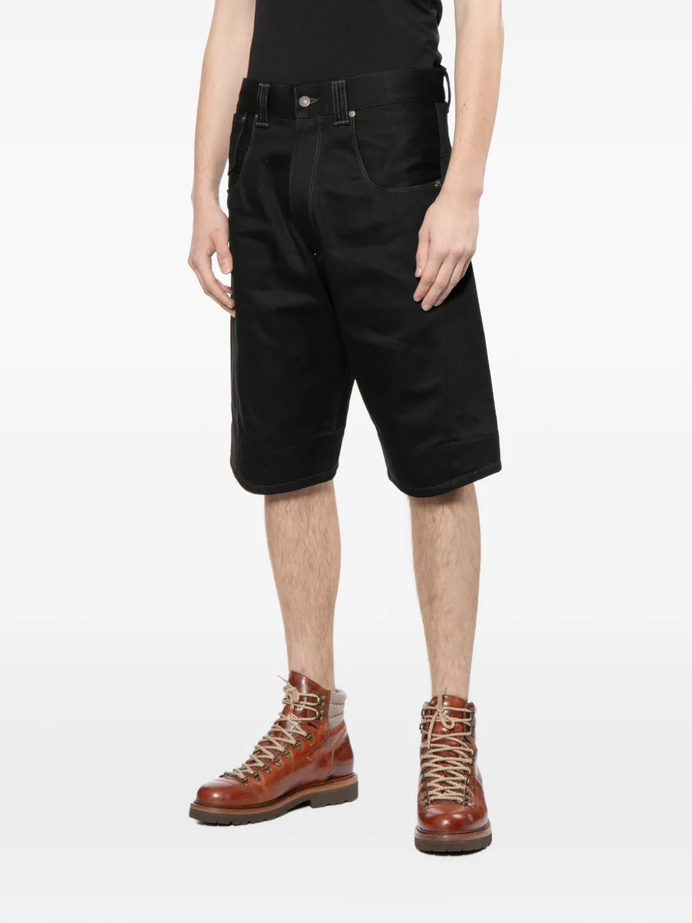 Junya Watanabe MAN x Levi's denim shorts Zwart