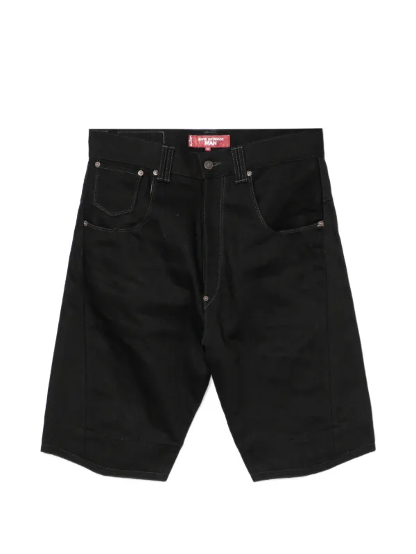 JUNYA WATANABE MAN ブラックデニムショートパンツ S Junya Watanabe MAN x Levi's デニムショーツ | ブラック | FARFETCH JP