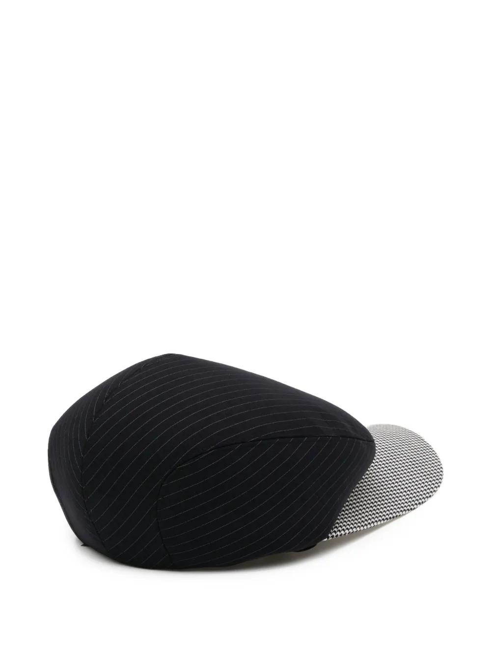  Comme Des Garçons Homme Plus Pinstripe Houndstooth Hat - Black 