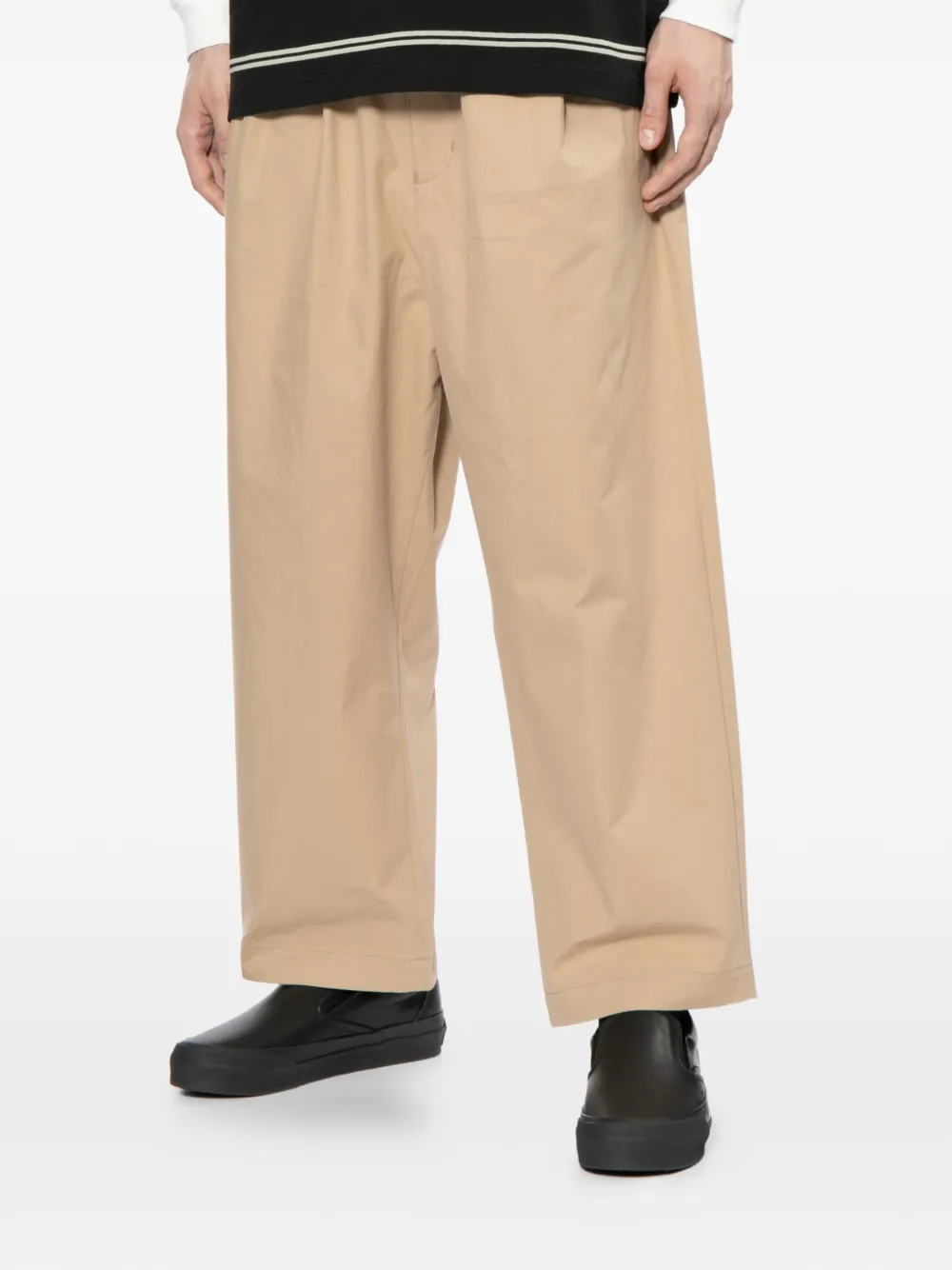 Comme des Garçons Homme Broek met ceintuur Beige